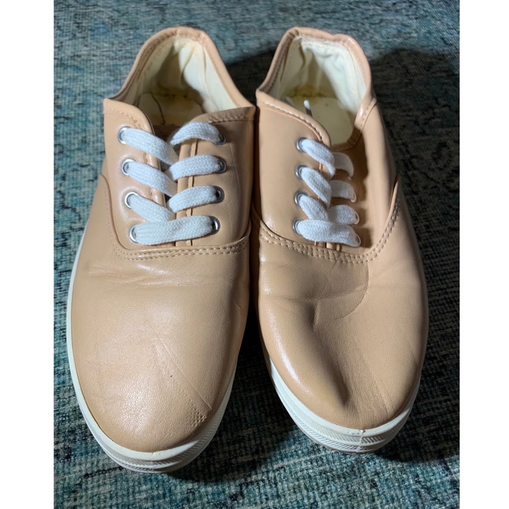 Forever 21 Nude faux leather sneakers